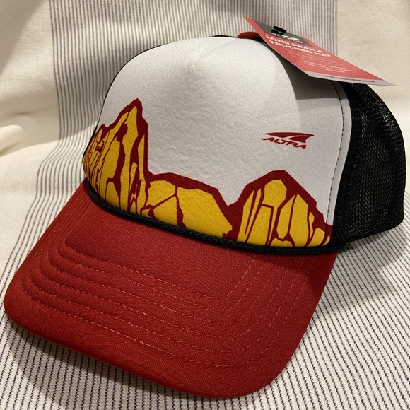altra lone peak trucker hat